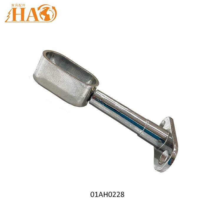 Middle Mounting Bracket For Oval Closet Rod Chrome Color