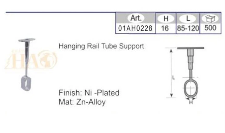 Middle Mounting Bracket For Oval Closet Rod Chrome Color