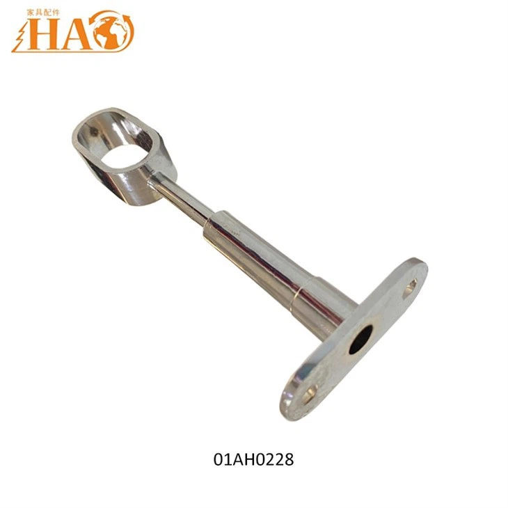 Middle Mounting Bracket For Oval Closet Rod Chrome Color